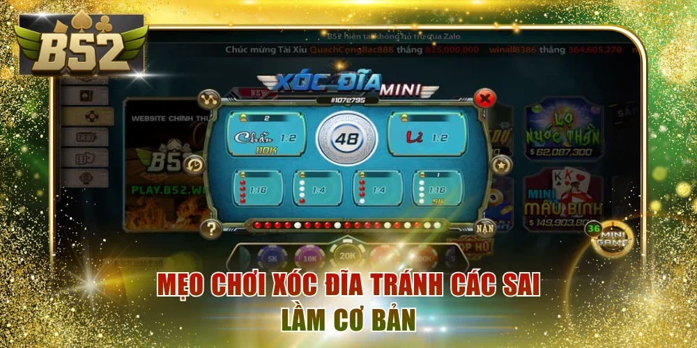 Mẹo chơi Xóc Đĩa tránh các sai lầm cơ bản
